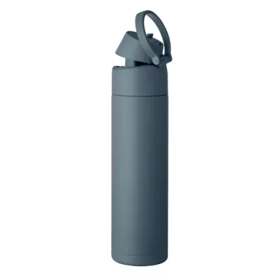 Butelka termiczna ze słomką 2 w 1 500 ml TOIEN TWO - Petrol (MO2988-20)