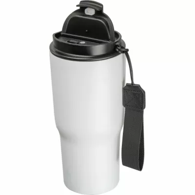 Kubek termiczny 550 ml z podwójnymi ściankami ze stali - biały (8523906)