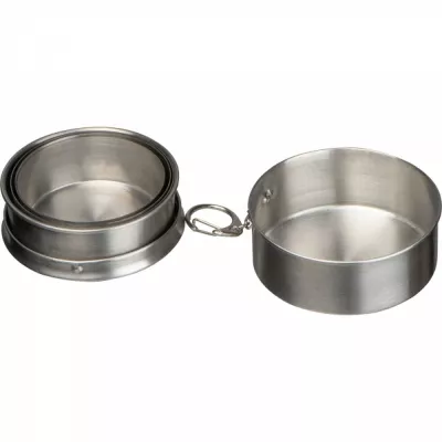 Kubek stalowy składany 250 ml HEATHER - szary (8399207)