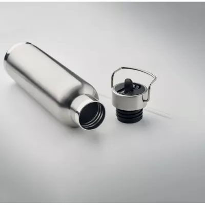 Butelka termiczna ze słomką 660 ml RIFLOW - Srebrny Mat (MO2283-16)