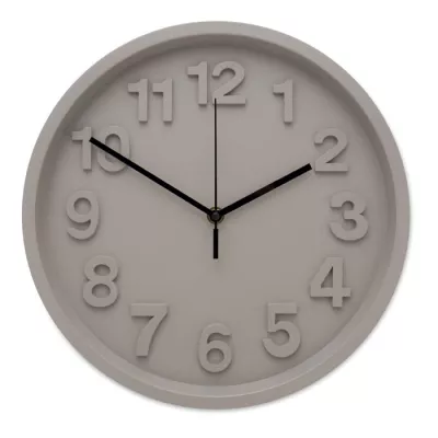 Zegar ścienny z cichym mechanizmem 30 cm MURO - Szary (MO2851-07)