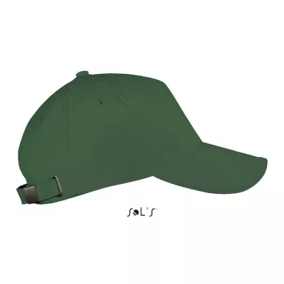 Czapka z daszkiem 5-panelowa 260 g/m² Sol's LONG BEACH - Ciemno-Zielony (S00594-BO)