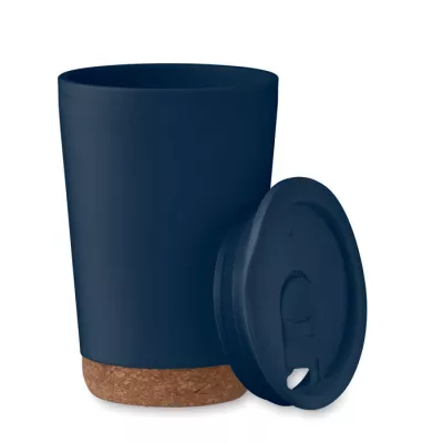 Kubek dwuścienny z korkową podstawą 300 ml CO - Francuski Granat (MO2446-85)