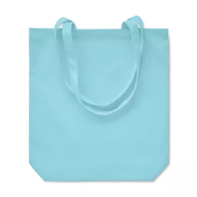 Torba bawełniana na zakupy 270 g/m² RASSA COLOURED - Baby Blue (MO6442-66)
