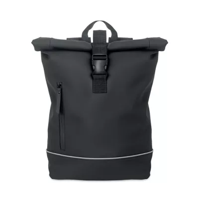 Plecak na laptop 15" z PU z odblaskiem LAPTOSA - Czarny (MO2581-03)