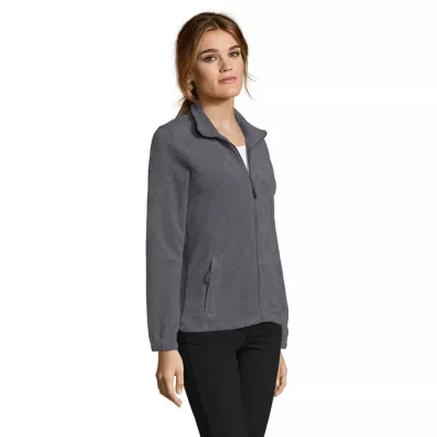 Polar damski rozpinany 300 g/m² Sol's NORTH WOMEN - Szary Melanż (S54500-GM)