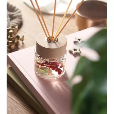 Dyfuzor zapachowy wanilia 100 ml z patyczkami MAGNOLIA - Przezroczysty (MO2703-22)