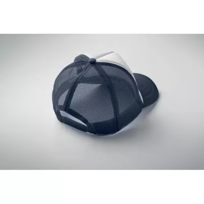 Czapka trucker 5-panelowa 150 g/m² BUBBLE - Biały/Ciemnoniebieski (MO2269-54)