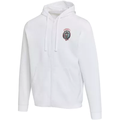 Jasper bluza unisex z kapturem z materiału organicznego pochodzącego z recyklingu z certyfikatem OCS, o gramaturze 280 g/m² - Biały (39666-WHITE)