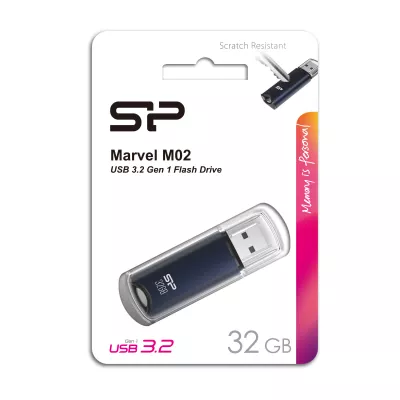 Pendrive Marvel M02, 16GB 3.2 Silicon Power - niebieski (EG832404 32GB)