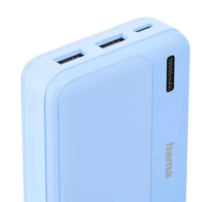 Power bank 10000 mAh Hama Power Pack Pocket - błękitny (VH082-23)