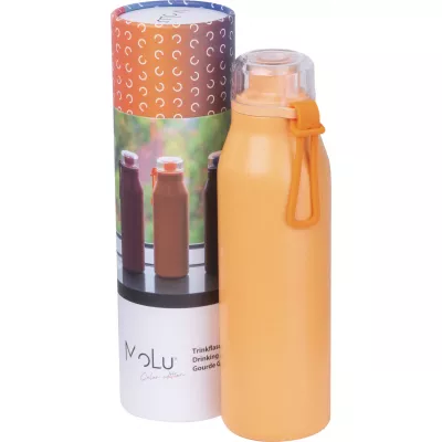 Butelka termiczna stalowa z recyklingu GRAND HAVEN MoLu 640 ml - pomarańczowy (534910)