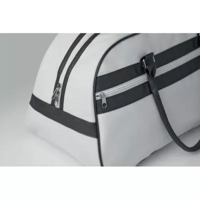 Torba sportowa z PU 21,5 l NOSTALGIC - Bialy (MO2987-06)
