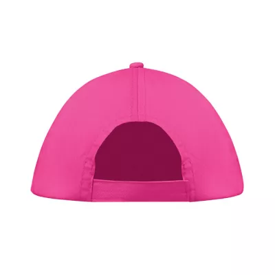 Czapka z daszkiem 5-panelowa z bawełny 160 g/m² BUZZ - Fuksja (MO1447-38)