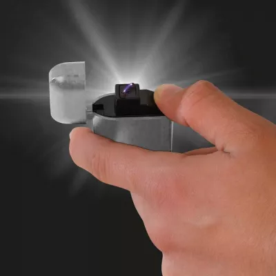 Zapalniczka z ładowaniem USB SIMONA - srebrny (9097697)