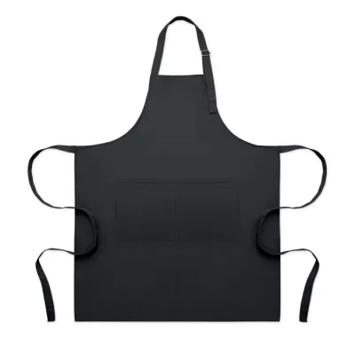 Fartuch kuchenny z polibawełny 240 g/m² GALA - Czarny (MO2349-03)