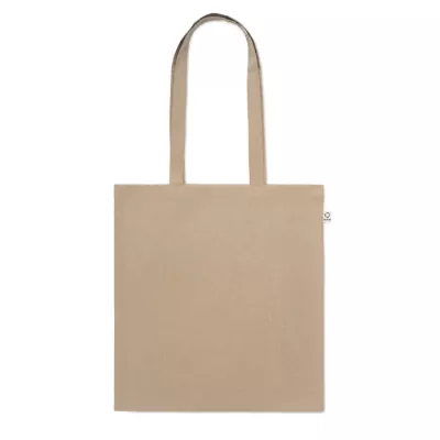 Torba z bawełny z recyklingu 140 g/m² VIVEKA COLOUR - Khaki (MO2302-39)