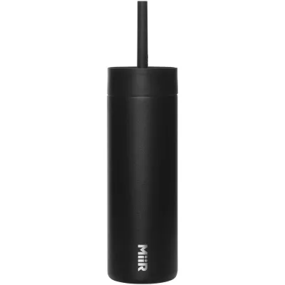 MiiR Sipper butelka na wodę o pojemności 473 ml ze słomką - Czarny (10093490)
