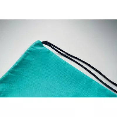 Worek ze sznurkiem z włókniny RPET 80 g/m² DAFFY RPET - Turkusowy (MO2809-12)
