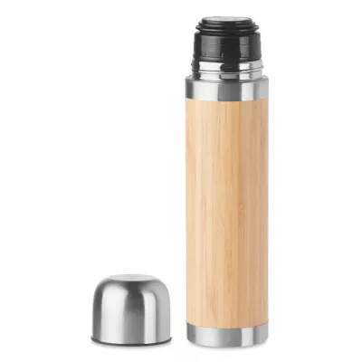 Termos stalowy z bambusową obudową 400 ml CHAN BAMBOO - Drewna (MO9991-40)