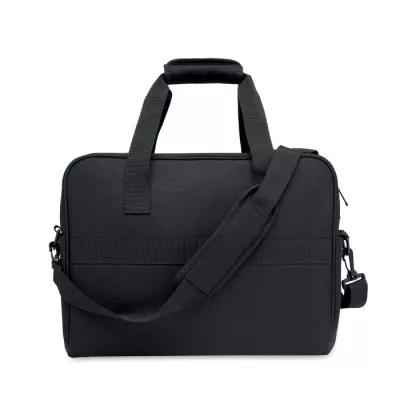 Torba podróżna z RPET z przegrodą na laptop 15" ONBAG - Czarny (MO2373-03)