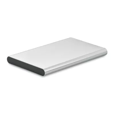 Powerbank płaski 4000 mAh aluminiowy POWERFLAT C - Srebrny Mat (MO6825-16)