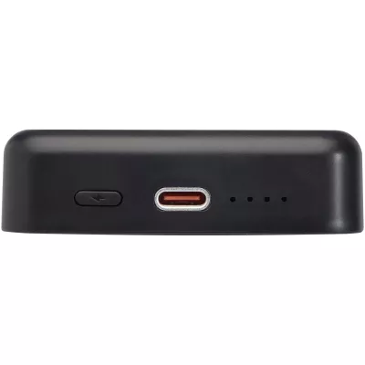 Acrab magnetyczny bezprzewodowy powerbank o pojemności 10 000 mAh i mocy 15 W z technologią 20 W PD — wykonany z tworzyw sztucznych pochodzących z recyklingu - Czarny (12444290)