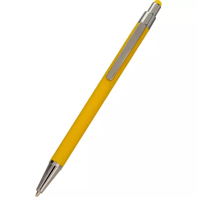 Długopis metalowy touch pen soft touch PAULA - żółty (1096408)