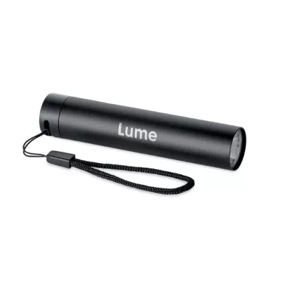 Latarka aluminiowa akumulatorowa 110 lm LUME - Czarny (MO2786-03)