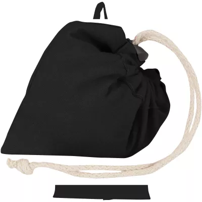 Madras Blend - torba na zakupy, wykonana z recyklingowanej baweły o gramaturze 140 g/m² posiadającej certyfikat GRS, składana - Czarny (12080590)