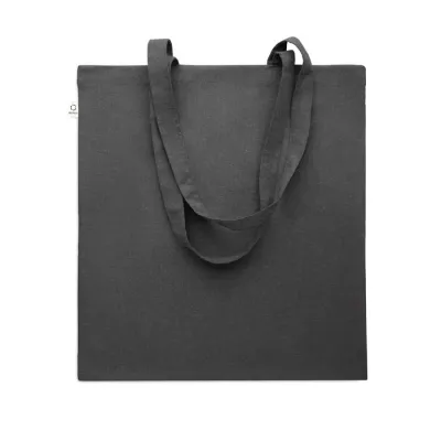 Torba z bawełny z recyklingu 140 g/m² VIVEKA COLOUR - Czarny (MO2302-03)
