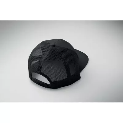 Czapka z płaskim daszkiem 7-panelowa BEAD - Czarny (MO2866-03)