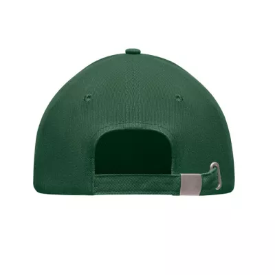 Czapka z daszkiem 5-panelowa 260 g/m² LONG BEACH SINGA - Ciemnozielony (MO6875-60)
