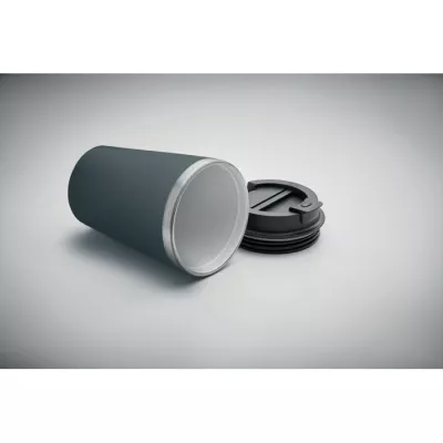 Kubek dwuścienny z powłoką ceramiczną 350 ml BLERM - Petrol (MO2572-20)