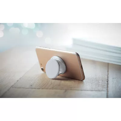 Uchwyt na telefon okrągły składany DOT - Bialy (MO9760-06)