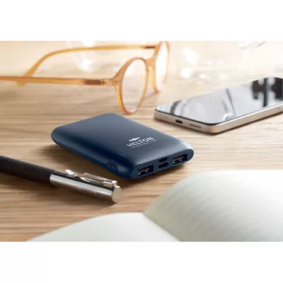 Powerbank 5000 mAh z ABS z recyklingu POWER52C - Francuski Granat (MO2279-85)