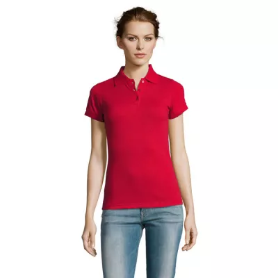 Koszulka polo damska 200 g/m² Sol's PRIME WOMEN - Czerwony (S00573-RD)