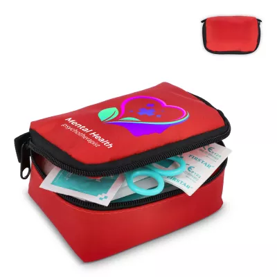 16-elementowa Apteczka pierwszej pomocy Fuji - czerwony (LT90312-N0021)
