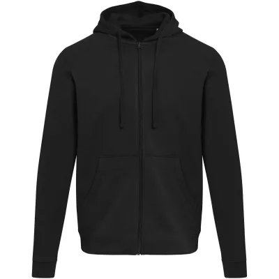 Jasper bluza unisex z kapturem z materiału organicznego pochodzącego z recyklingu z certyfikatem OCS, o gramaturze 280 g/m² - Czarny (39666-BLACK)