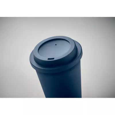 Kubek dwuścienny z PP z ustnikiem 300 ml NOLA - Francuski Granat (MO6582-85)