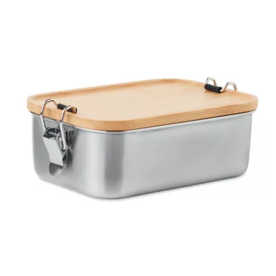 Pudełko na lunch stalowe 750 ml SONABOX - Drewna (MO6301-40)