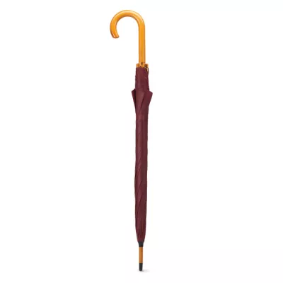 Parasol automatyczny 23,5" z drewnianą rączką CUMULI - Burgund (KC5131-02)