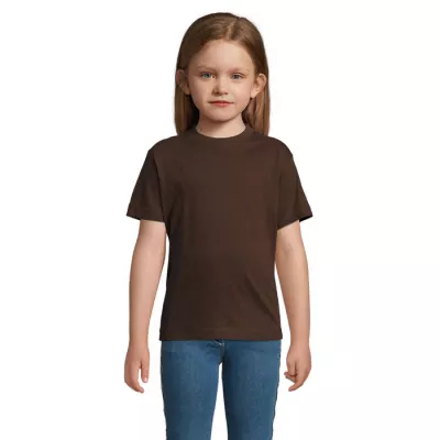 Koszulka dziecięca 190 g/m² Sol's IMPERIAL KIDS - Chocolate (S11770-CH)