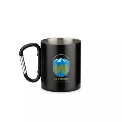 Kubek z recyklingowanej stali nierdzewnej VIVO 250 ml - czarny (16405-02)