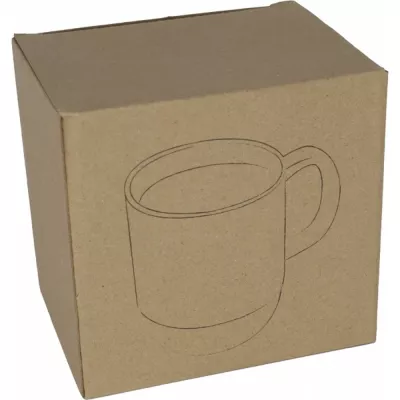 Kubek ceramiczny z korkiem GISTEL 350 ml - biały (241806)