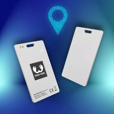 Fresh 'n Rebel Card Finder z zawieszką bagażową do Apple i Google - jasnoszary (LT49203-N0062)