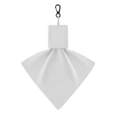 Ściereczka czyszcząca z RPET w woreczku CLEAR - Bialy (MO2813-06)