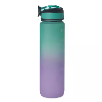 Butelka sportowa RPET 1000 ml ze słomką ACTIVATE - Turkusowy (MO2489-12)