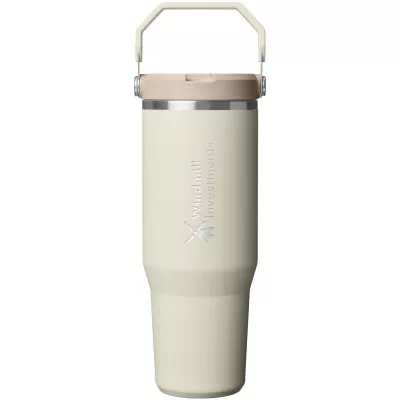 Stanley IceFlow™ 2.0 termoizolowany kubek ze stali nierdzewnej, pojemność 890 ml, z odchylaną słomką - Kramowy (10098210)