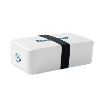 Lunchbox z PP z gumką 750 ml BRUSS - Bialy (MO2678-06)